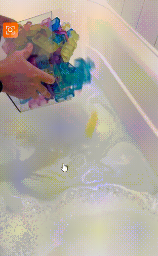 AquaBrick™ játék a fürdőkádban